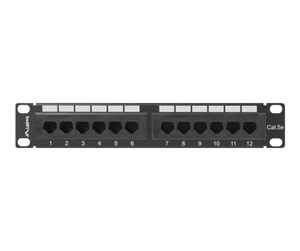 Tilbehør - Lanberg PPU5-9012-B - patch panel - 1U - 10" - PPU5-9012-B