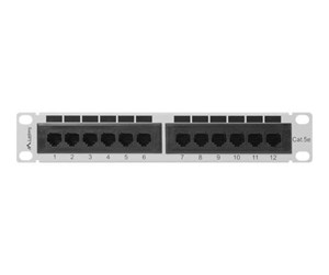 Tilbehør - Lanberg PPU5-9012-S - patch panel - 1U - 10" - PPU5-9012-S