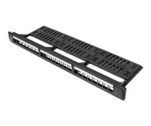 Tilbehør - Lanberg PPKS-1124-B - patch panel (blank) - 1U - 19" - PPKS-1124-B