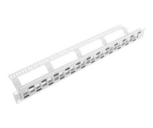 Tilbehør - Lanberg PPKS-1224-S - patch panel (blank) - 1U - 19" - PPKS-1224-S