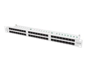 Tilbehør - Lanberg PPU5-1048-S - patch panel - 1U - 19" - PPU5-1048-S