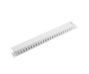 Tilbehør - Lanberg AK-1201-S 19" Cable Management Panel Type A 1U Grey - AK-1201-S