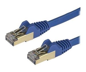 Nettverkskabel - 1.5 m CAT6a Cable - Blue - RJ45 Ethernet Cable - Snagless - CAT6a STP Cord - Copper Wire - 10Gb - patch cable - 1.5 m - blue - 6ASPAT150CMBL