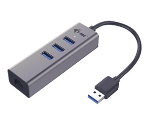 USB-hub - I-Tec USB 3.0 Metal 3-Port USB-hub - 3 porter - Grå - U3METALG3HUB