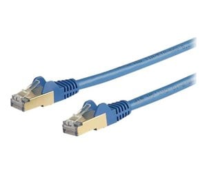 Nettverkskabel - 10m CAT6a Ethernet Cable - Blue RJ45 Shielded Cable Snagless - patch cable - 10 m - blue - 6ASPAT10MBL