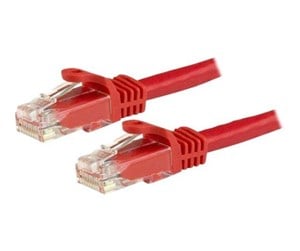 Nettverkskabel - 7.5 m CAT6 Cable - Red Patch Cord - Snagless - ETL Verified - patch cable - 7.5 m - red - N6PATC750CMRD