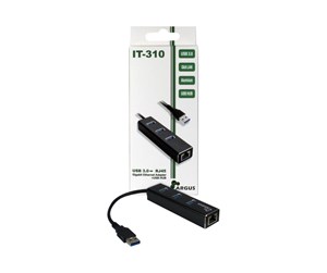 USB-hub - Inter-Tech Argus IT-310 USB-hub - 3 porter - Svart - 88885439