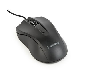 Mus - Gembird Wired optical mouse 3B-01 - Mus - Optisk - 3 knapper - Svart - MUS-3B-01