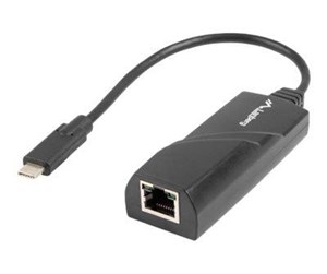 Nettverksadapter - Lanberg NC-1000-02 USB-C 3.1 to RJ45 Ethernet Adapter - NC-1000-02