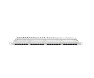 Tilbehør - Lanberg PPU6-0024-S Patch Panel 24-Port 0.5U 19" CAT6 UTP Grey - PPU6-0024-S