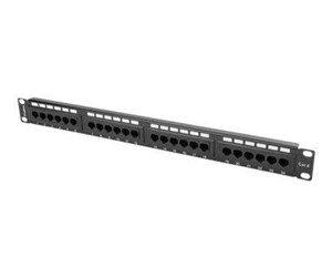 Tilbehør - Lanberg PPU6-1024-B - patch panel - 1U - 19" - PPU6-1024-B