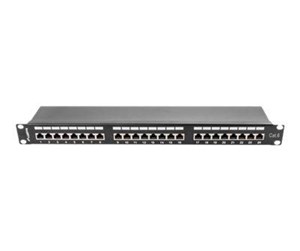 Tilbehør - Lanberg PPS6-1024-B - patch panel - 1U - 19" - PPS6-1024-B