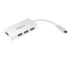 USB-hub - TRENDnet TUC-H4E - hub - 4 ports USB-hub - 4 porter - Hvit - TUC-H4E