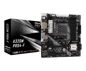 Hovedkort - ASRock A320M Pro4-F Hovedkort - AMD A320 - AMD AM4 socket - DDR4 RAM - Micro-ATX - A320M PRO4-F