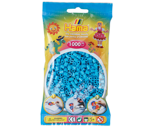 Kreative leker - Hama Ironing beads - Azure Blue (049) 1000pcs. - 207-49