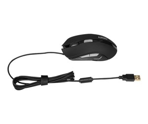 Mus - iBOX Aurora A-1 Optical Wired USB Mouse Gaming - Mus - Optisk - 6 - Svart - IMOGS9031