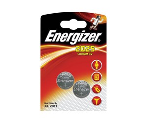 Batteri - Energizer battery - 2 x CR2025 - Li - 248333