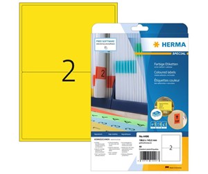 Papir, Fotopapir & Etiketter - HERMA - labels - 40 pcs. - 199.6 x 143.5 mm - 4496