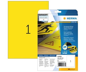 Papir, Fotopapir & Etiketter - HERMA Special - Yellow - A4 (210 x 297 mm) 25 pcs. film labels - 8033