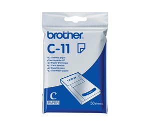 Papir, Fotopapir & Etiketter - Brother - thermal paper - 50 sheet(s) - A7 - C11