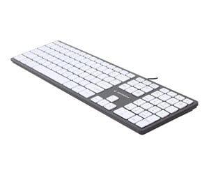 Tastatur - Gembird Slimline - Tastatur - Amerikansk Engelsk - Hvit - KB-MCH-02-BKW