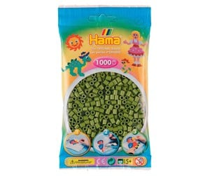 Kreative leker - Hama Ironing Beads - Olive Green (84) 1000pcs. - 207-84