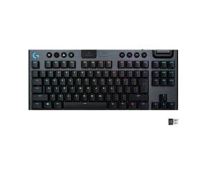 Tastatur - Logitech G915 TKL LIGHTSPEED Wireless GL Clicky - Gamingtastatur - Uten numpad - Nordisk - Svart - 920-009534