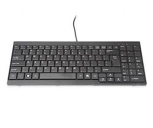 Tastatur - ASSMANN US Tastatur für TFT-Konsolen - Tastatur - Amerikansk Engelsk - Svart - DS-72000US