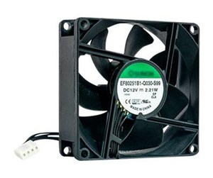 Kabinettvifte - QNAP 80X80X25MM FAN 12V 4PIN - Kabinettvifte - 80mm - Svart - FAN-8CM-T01