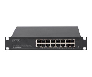 Switch/splitter - DIGITUS DN-80115 16 Port Gigabit Switch 10 Inch Unmanaged - DN-80115