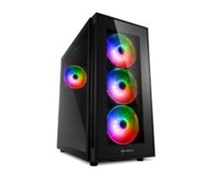 Kabinett - Sharkoon TG5 PRO RGB - Kabinett - Tower - Svart - 4044951029105