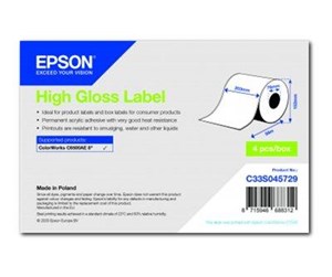 Papir, Fotopapir & Etiketter - Epson - continuous labels - 4 roll(s) - Roll (20.3 cm x 58 m) - C33S045729