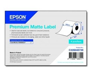 Papir, Fotopapir & Etiketter - Epson Premium - C33S045739