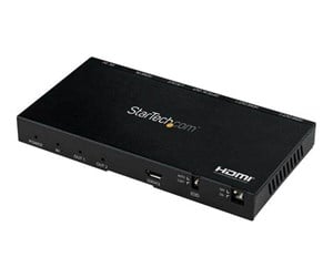 Videosplitter - StarTech.com HDMI Splitter - 2 Port - 4K 60Hz with Built-In Scaler - video/audio splitter - 2 ports - ST122HD20S