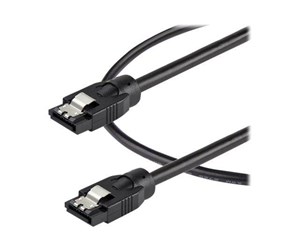 Sata - StarTech.com 0.6 m Round SATA Cable - Latching Connectors - 6Gbs SATA Cable - SATA cable - 60 cm - SATRD60CM