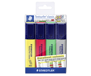 Skrive- & Tegneverktøy - Staedtler HighlighterTextsurf.excel4pc.wallet - 364 CWP4-X