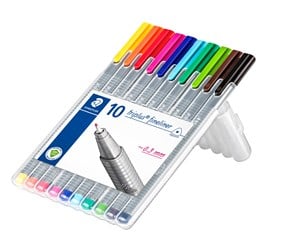 Skrive- & Tegneverktøy - Staedtler Fineliner triplus 10 pcs box - 334 SB10