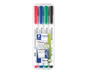 Skrive- & Tegneverktøy - Staedtler Whiteboard pen Lumocolor 4pcs.box - 301 WP4