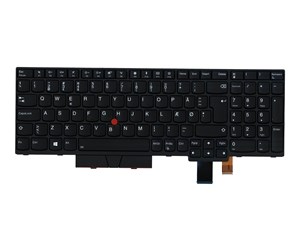 Tastatur - Lenovo Chicony - Bærbart tastatur - til utskifting - Dansk - Svart - 01ER550