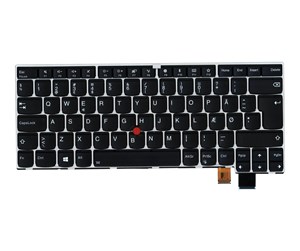 Tastatur - Lenovo Chicony - Bærbart tastatur - til utskifting - Dansk - Sølv - 01ER878