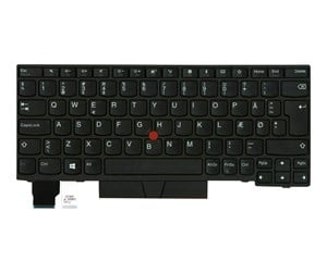 Tastatur - Lenovo Lite-On - Bærbart tastatur - til utskifting - Dansk - Svart - 01YP089