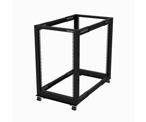 Rackskap - StarTech.com 4POSTRACK18U - 18U Open Cabinet Rack with Wheels - 4POSTRACK18U