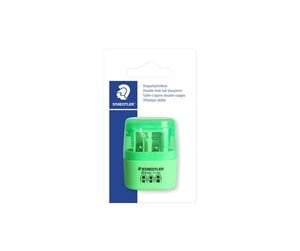 Skrive- & Tegneverktøy - Staedtler D-hole tub sharpener neon green bc - 51260F50BK