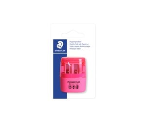 Skrive- & Tegneverktøy - Staedtler D-hole tub sharpener neon pink bc - 51260F20BK