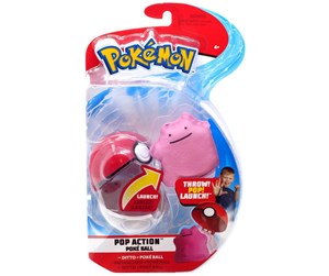 Pokemon - Pokemon Pop Action Poke Ball Ditto + Throw Poke Ball Plush - 889933950947