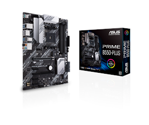 Hovedkort - ASUS PRIME B550-PLUS Hovedkort - AMD B550 - AMD AM4 socket - DDR4 RAM - ATX - 90MB14U0-M0EAY0