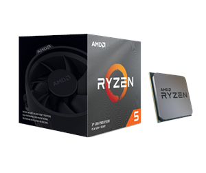 Prosessor/CPU - AMD Ryzen 5 3600XT Wraith Spire Prosessor/CPU - 6 kjerner - 3.8 GHz - AMD AM4 - AMD Boks (med kjøler) - 100-100000281BOX