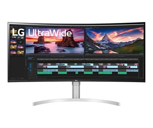 Skjerm - 38" LG 38WN95C-W - 3840x1600 - 144Hz - Nano IPS - 94W USB HUB - Curved - Thunderbolt - 38WN95C-W