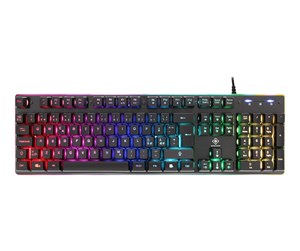 Tastatur - Deltaco GAMING - Gamingtastatur - Nordisk - Svart - GAM-021-RGB