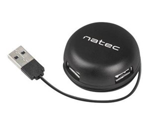 USB-hub - Natec Bumblebee - hub - 4 ports USB-hub - 4 porter - Svart - NHU-1330